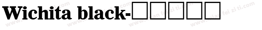 Wichita black字体转换